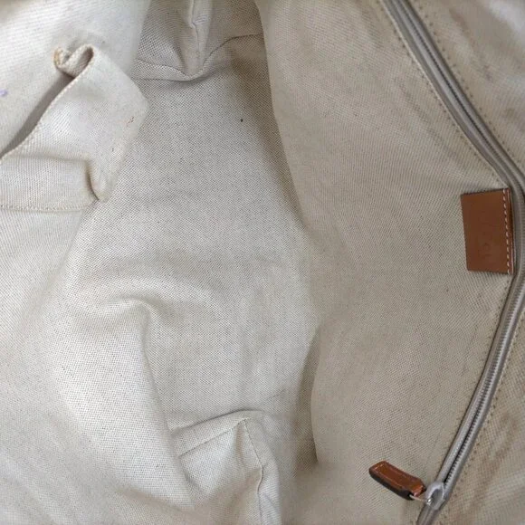 Authentic Gucci Brown Canvas Tote Bag mn390-112725